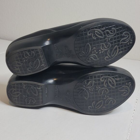 Dansko Women's Arden Clog Size 42 11.5 Black Nappa Leather Slip On Loafer Shoe - Picture 9 of 9